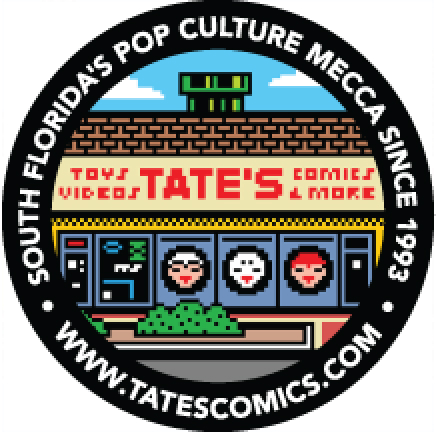 Tates 8-BIt Storefront Icon Circle by Drew Wise