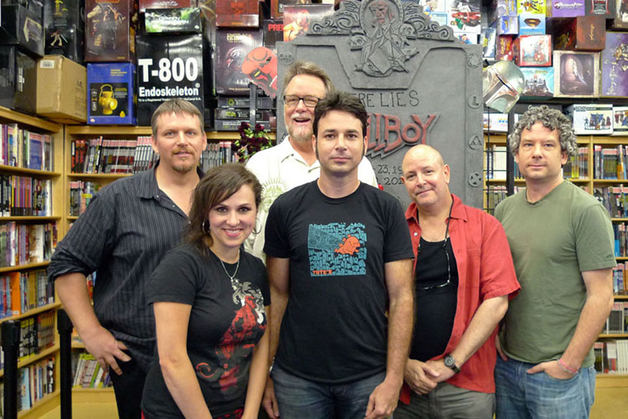 Mike Mignola, Randy Stradley, Scott Allie, Doug Wheatley and Kari Yadro