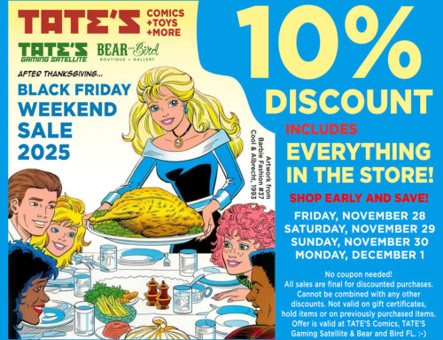 Tate’s Comics Black Friday Weekend SALE 2025