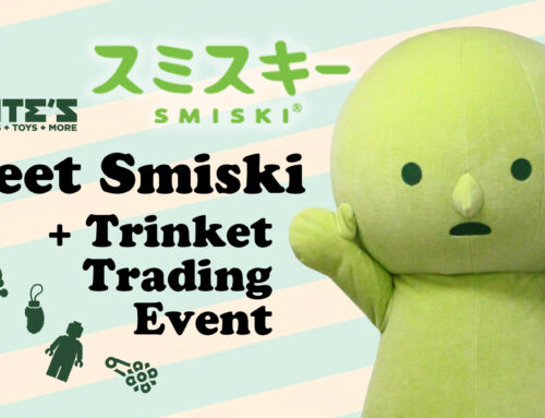 Save the date to Meet Smiski and Trade Trinkets!!